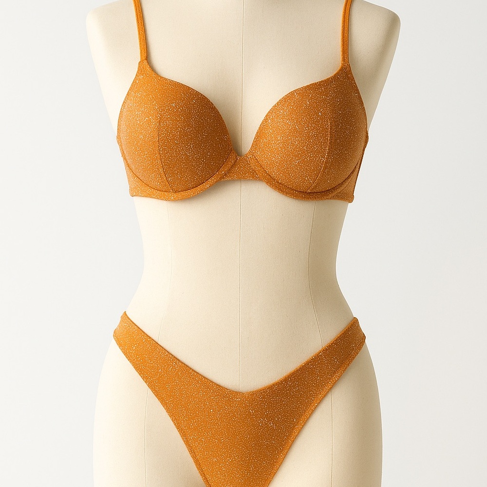 Victoria's Secret Glittering Orange Bikini